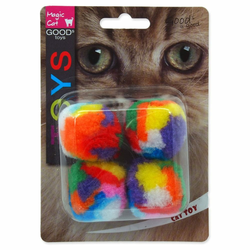 Magic cat Igrača plišasta žoga 3,75 cm - 4 kosi