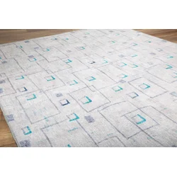 Conceptum Hypnose Tepih Ada Gönül -AL 380, 210x310 cm, Tirkizno-sivi