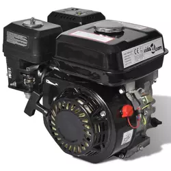 vidaXL Bencinski motor 6,5 KM 4,8 kW črn