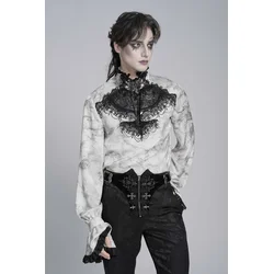 Moška srajca DEVIL FASHION - Cursed Prince - bela - SHT15602