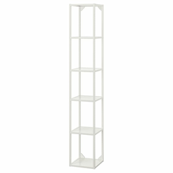ENHET Visoki okvir s policama, bela, 30x30x180 cm