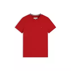 TOMMY HILFIGER Majica  mornarska / rdeča / bela