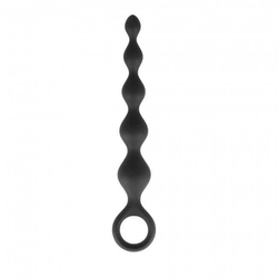 Dorcel Deep Feel - biserni analni dildo (črn)