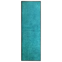 Vidaxl Pralni predpražnik cyan moder 60x180 cm