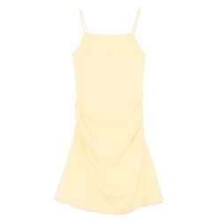 Cropp - Glatka mini haljina - svetlo žuta