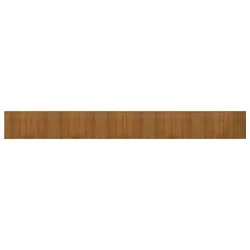 Vidaxl Preproga pravokotna rjava 60x500 cm bambus