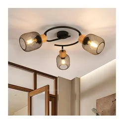 Brilagi - Usmereno svetlo BASKLITE 3xE27/15W/230V drvo/crna