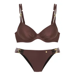 JETTE Bikini temno rjava