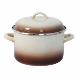 lonec + pokrov premer 22cm 5l CAPUCCINO