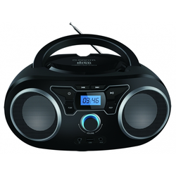 MANTA CD player, FM, USB, MP3, LCD, DC + baterije, crni BBX004