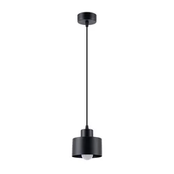 Sollux SL.1132 - Luster na sajli SAVAR 1xE27/60W/230V crna