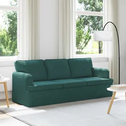 vidaXL Kavč Temno zelena 142 x 80 x 85 cm Kovina