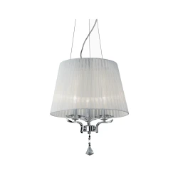 Ideal Lux - Luster na sajli PEGASO 3xE14/28W/230V prečnik 40 cm, sjajni hrom