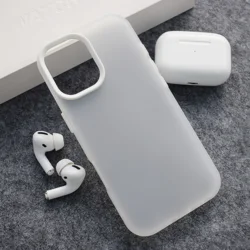 Maska Electro Glow Frame za iPhone 17 bela