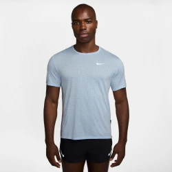 Nike M NK DF BREATHE MILER SS TOP, moška tekaška majica, siva HJ4181
