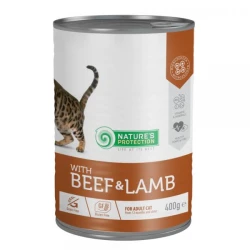 Natures Protection konzerva za mačke - Beef&Lamb 400g