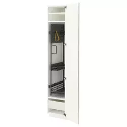 METOD / MAXIMERA Visoki element-ostava, bela/Vallstena bela, 40x60x200 cm