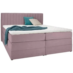 Premium Living Postelja Boxspring Simon, Rožnata,160x200