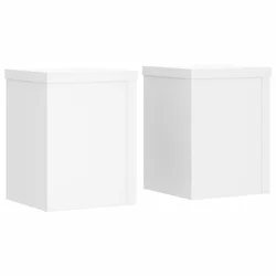 Stalci za biljke 2 kom bijeli 15x15x20 cm konstruirano drvo