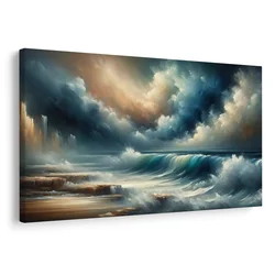 Slika nevihta nad oceanom - 60x40