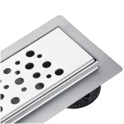 shumee Dekorativni pokrov Basic Decor Inox za linearni odtok Bubbles, 60 cm