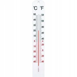 shumee Univerzalni beli plastični stenski termometer