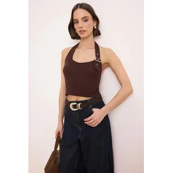 Trendyol Milla Ženska bluza, Braon