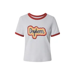 DRYKORN Majica RILA_P2 siva / rdeča