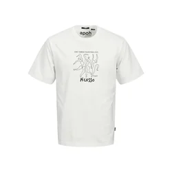 JACK & JONES Majica Picasso črna / bela