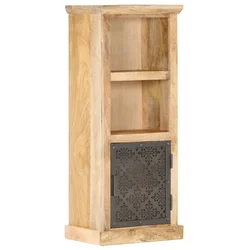 Visoka komoda s vratima 45 x 32 x 110 cm od masivnog drva manga