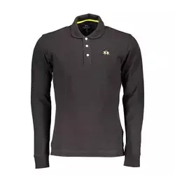 LA MARTINA Muška polo majica CCMP04-PK001_NERO_09999, Crna