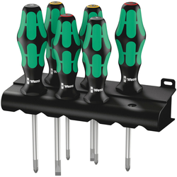 WERA Set šrafcigera 335/350/355/6 Kraftform plus 6/1 zeleni