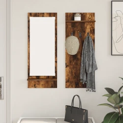 Vješalica za kapute na zidu Dimljeni hrast 70 x 10 x 90 cm