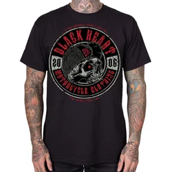 Hardcore majica moška - LOCKER RED - BLACK HEART - 20363