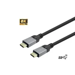 Vivolink PROUSBCMM2 USB-C 3.2 Gen 2 kabel 2 m črne barve