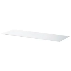 BESTA Gornji panel, staklo/bela, 120x40 cm