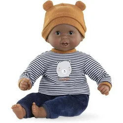 Punčka Bébé Calin Marius Mon Premier Poupon Corolle s rjavimi mežikajočimi očmi 30 cm od 18 mesecev