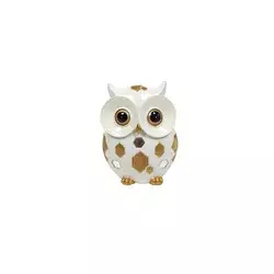 Sigma Dekorativna figura Sova LH-034, 12 cm, Bela