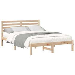 Vidaxl Konstrukcija postelje Rjava 120 x 190 cm Masivno borovo les