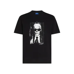 KARL LAGERFELD JEANS Majica temno siva/črna/bela