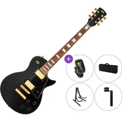 PSD Guitars LSP-100 SET 2 Black Električna kitara