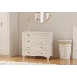 Hanah Home Komoda Rb-180, 90x86x40 cm, Bela