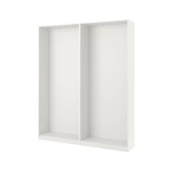 PAX 2 okvira garderobera, bela, 200x35x236 cm