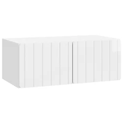 TV ormar za zid 78,5 x 41 x 30 cm Bijela visokog sjaja