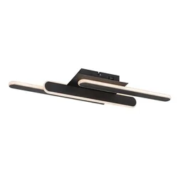 Rabalux Plafonjera Sindri, LED 18W, 950lm, DIP prekidač 3000-4000K, 61x23cm, Crna