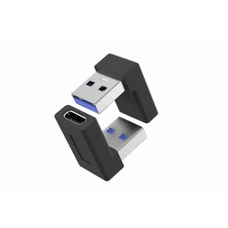 USB-A 3.0 v USB-C adapter Cornered