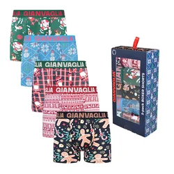 5-Pack moške boksarice Gianvaglia Deluxe Holiday Edition
