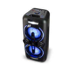 Auna Bazzter, party audio sustav, 2 x 50 W RMS, baterija, BT, USB, MP3, AUX, FM, LED, mikrofon