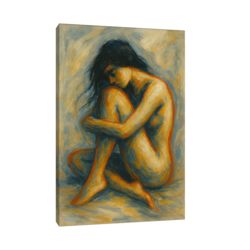 Canvas Slika na platnu Minimalistička ženska figura, Bez rama, 50x75cm