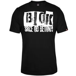 011Shop Muška majica kratkih rukava Blok - Srce od betona, Crna